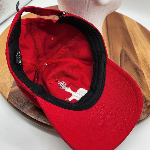 Washington Wizards DC Basketball Red Ball Cap Hat Cutter & Buck Strapback NBA - Picture 8 of 9